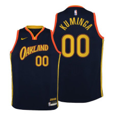 Warriors #4 Moses Moody City Edition Navy 2022 Champions Jersey - Kids