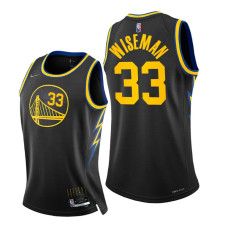 Women Golden State Warriors James Wiseman City Edition Black 2022 Champions Jersey