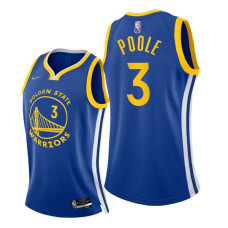 Women Golden State Warriors Jordan Poole Icon Edition Royal 2022 Champions Jersey