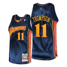 Warriors Klay Thompson Hardwood Classics Authentic Navy 2022 Champions Jersey