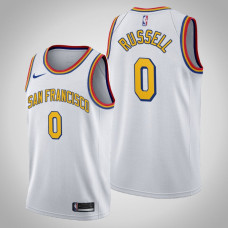 Golden State Warriors D'Angelo Russell #0 White 2020 Season Classic San Francisco Jersey