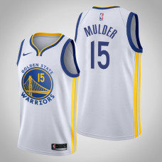 2019-20 Warriors Mychal Mulder #15 White Association Jersey