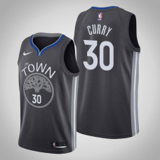 2019-20 Warriors Stephen Curry #30 Black Jersey - Statement