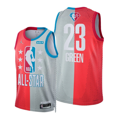 2022 NBA All-Star Warriors #23 Draymond Green Maroon Gray 2022 Champions Jersey Split Limited 2022 NBA All-Star Warriors #23 Draymond Green Maroon Gray 2022 Champions Jersey Split Limited