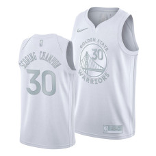 Stephen Curry #30 Golden State Warriors 2021 NBA Scoring Champion Platinum Jersey