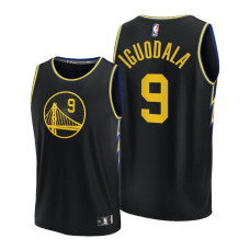 Golden State Warriors Andre Iguodala Black NBA75th City Edition 2022 Champions Jersey Replica