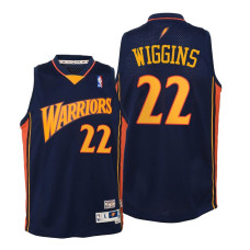 Golden State Warriors Andrew Wiggins Kids We Believe Retro Navy Jersey