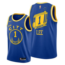 Warriors #1 Damion Lee Royal Classic Edition 2022 Champions Jersey New Uniform