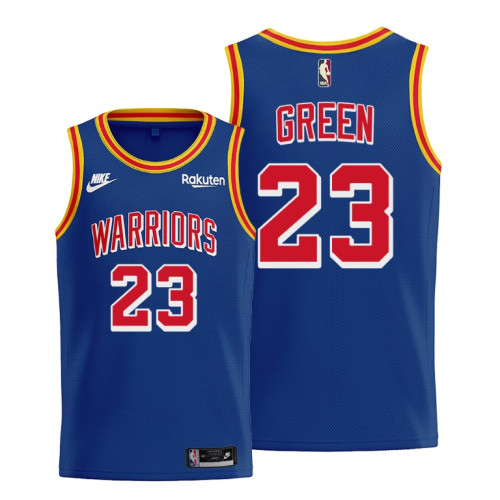 Warriors #23 Draymond Green 2021 Classic Edition Royal Jersey Origins 75th anniversary Warriors #23 Draymond Green 2021 Classic Edition Royal Jersey Origins 75th anniversary