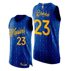 Draymond Green Warriors #23 Royal Christmas Night 2022 Champions Jersey