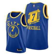 Warriors #7 Eric Paschall Royal 2020-21 Classic Edition Jersey New Uniform