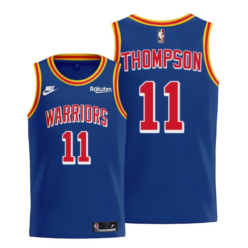 Warriors #11 Klay Thompson 2021 Classic Edition Royal Jersey Origins 75th anniversary Warriors #11 Klay Thompson 2021 Classic Edition Royal Jersey Origins 75th anniversary