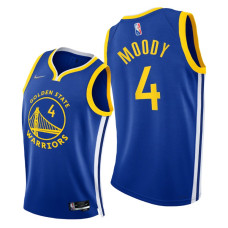 Warriors #4 Moses Moody 2021-22 75th Diamond Anniversary Royal Jersey Icon Edition