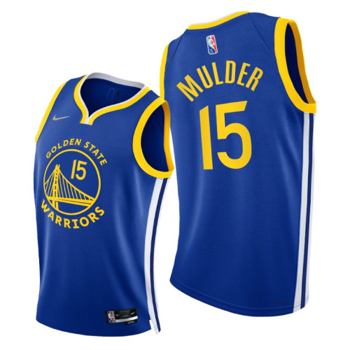 Warriors #15 Mychal Mulder 2021-22 75th Diamond Anniversary Royal Jersey Icon Edition Warriors #15 Mychal Mulder 2021-22 75th Diamond Anniversary Royal Jersey Icon Edition