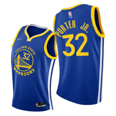 Warriors #32 Otto Porter Jr. 2021-22 75th Diamond Anniversary Royal Jersey Icon Edition