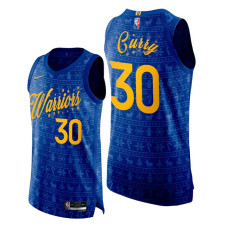 Stephen Curry Warriors #30 Royal Christmas Night Jersey