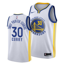 Stephen Curry #30 Golden State Warriors 3 Point Leaders White 2022 Champions Jersey 16 3-pointers