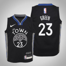 Youth Draymond Green Warriors #23 City Black Season 2022 Champions Jersey