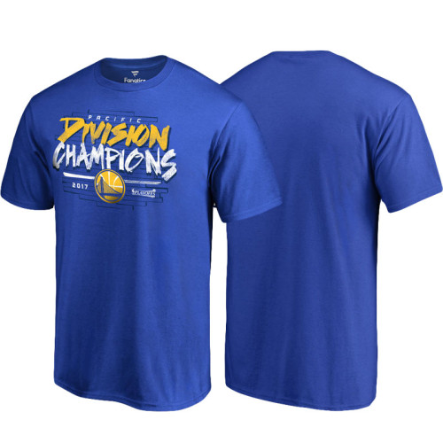 Golden State Warriors Royal 2017 Pacific Division Champions T-Shirt Golden State Warriors Royal 2017 Pacific Division Champions T-Shirt