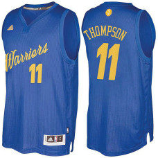 Golden State Warriors #11 Klay Thompson Royal Christmas 2022 Champions Jersey Golden State Warriors #11 Klay Thompson Royal Christmas 2022 Champions Jersey