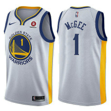 Golden State Warriors #1 JaVale McGee White Association Jersey