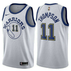 Golden State Warriors #11 Klay Thompson White Hardwood Classics 2022 Champions Jersey
