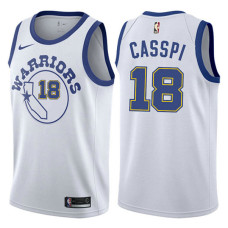 Omri Casspi Golden State Warriors #18 White Hardwood Classic Jersey