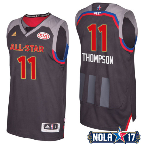 All-Star Klay Thompson #11 Golden State Warriors Charcoal Western Conference 2022 Champions Jersey All-Star Klay Thompson #11 Golden State Warriors Charcoal Western Conference 2022 Champions Jersey