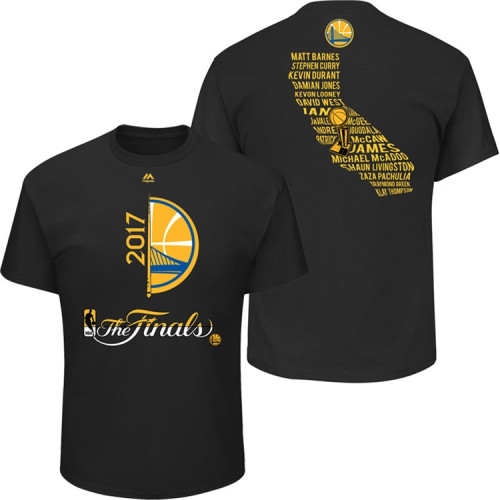 2017 Finals Golden State Warriors Bench Points Roster Black T-Shirt 2017 Finals Golden State Warriors Bench Points Roster Black T-Shirt
