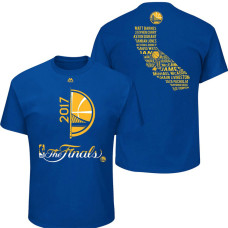 2017 Finals Golden State Warriors Bench Points Roster Royal T-Shirt