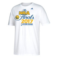 2017 Finals Golden State Warriors Locker Room White T-Shirt