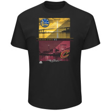 2017 Finals Cavaliers vs Golden State Warriors City Match Up Black T-Shirt