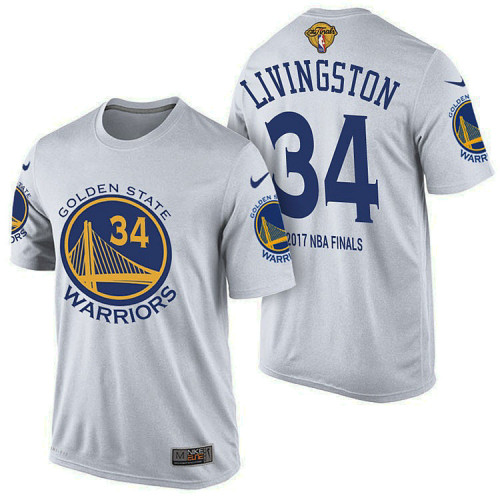 Golden State Warriors #34 Shaun Livingston Finals T-Shirt Golden State Warriors #34 Shaun Livingston Finals T-Shirt