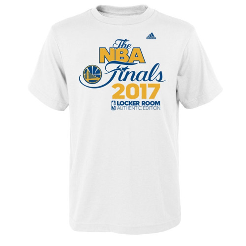 Youth 2017 Finals Golden State Warriors Locker Room White T-Shirt Youth 2017 Finals Golden State Warriors Locker Room White T-Shirt
