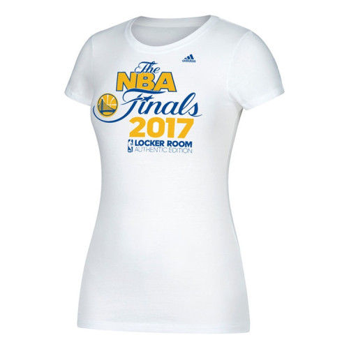 Women's Golden State Warriors Locker 2017 Western Conference Champion Room White T-Shirt Women's Golden State Warriors Locker 2017 Western Conference Champion Room White T-Shirt