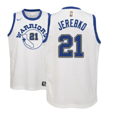 Youth 2018-19 Jonas Jerebko Golden State Warriors Classic Edition White Jersey