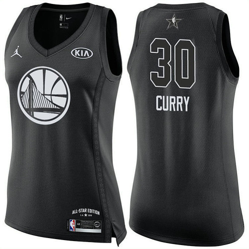 Women's All Star Jerseys #30 Stephen Curry Black 2018 All-Star Jersey Women's All Star Jerseys #30 Stephen Curry Black 2018 All-Star Jersey