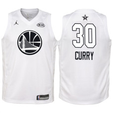 Youth 2018 All-Star Stephen Curry #30 Golden State Warriors White Swingman Jersey