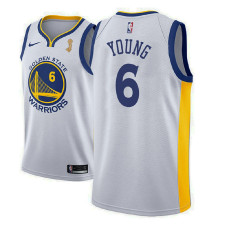 Golden State Warriors #6 Nick Young White Champions Jersey