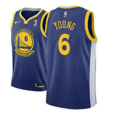 2018 NBAChampions Patch Nick Young Golden State Warriors Blue Jersey
