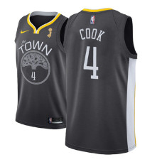 Golden State Warriors #4 Quinn Cook Gray Champions 2022 Champions Jersey