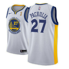 Golden State Warriors #27 Zaza Pachulia White Champions 2022 Champions Jersey