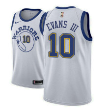 Golden State Warriors #10 Jacob Evans III White Hardwood Classics 2022 Champions Jersey