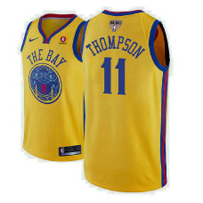 Golden State Warriors #11 Klay Thompson Gold City Jersey Golden State Warriors #11 Klay Thompson Gold City Jersey