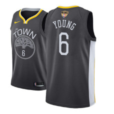 Golden State Warriors #6 Nick Young Gray Statement Jersey