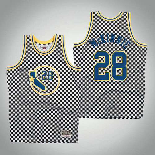 Golden State Warriors #28 Alfonzo McKinnie Checkerboard 2022 Champions Jersey Golden State Warriors #28 Alfonzo McKinnie Checkerboard 2022 Champions Jersey