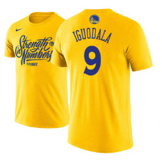 Golden State Warriors #9 Andre Iguodala Gold Name & Number T-Shirt Golden State Warriors #9 Andre Iguodala Gold Name & Number T-Shirt