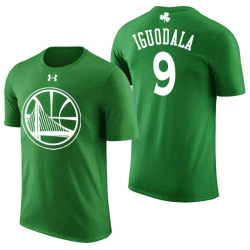 Golden State Warriors #9 Andre Iguodala St. Patrick's Day T-Shirt Golden State Warriors #9 Andre Iguodala St. Patrick's Day T-Shirt