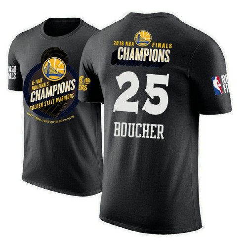 Chris Boucher Golden State Warriors 2018 Champions Trophy Black T-Shirt Chris Boucher Golden State Warriors 2018 Champions Trophy Black T-Shirt