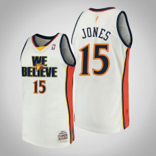 Golden State Warriors #15 Damian Jones White We Believe Jersey